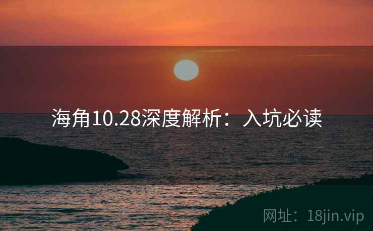 海角10.28深度解析：入坑必读  第2张