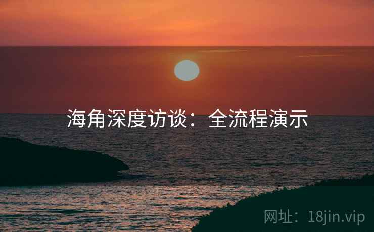 海角深度访谈：全流程演示