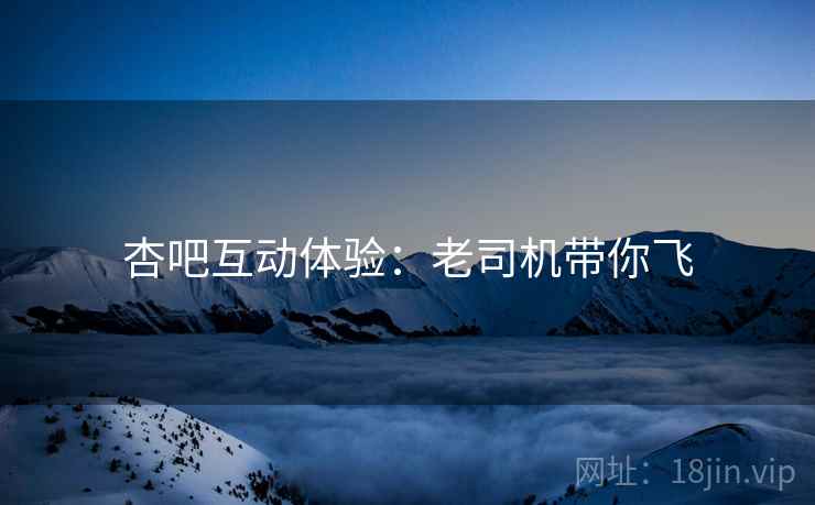 杏吧互动体验：老司机带你飞