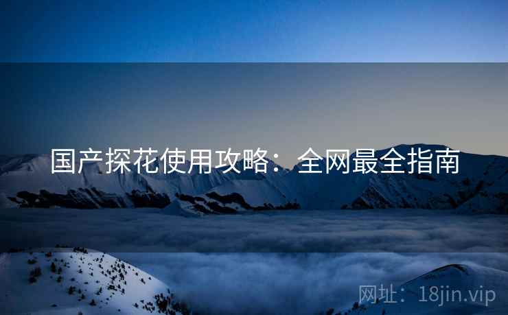 国产探花使用攻略：全网最全指南