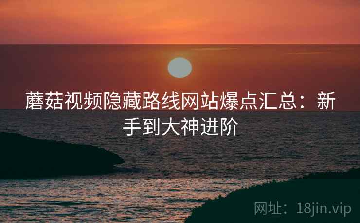 蘑菇视频隐藏路线网站爆点汇总：新手到大神进阶  第2张