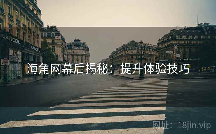 海角网幕后揭秘：提升体验技巧